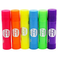 Neon Poster Paint Sticks - 6 Pack