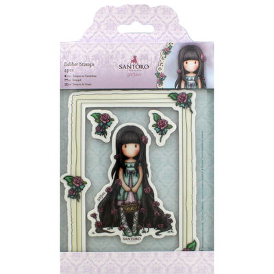 Santoro 4 Piece Rubber Stamp Set - Rosie image number 1