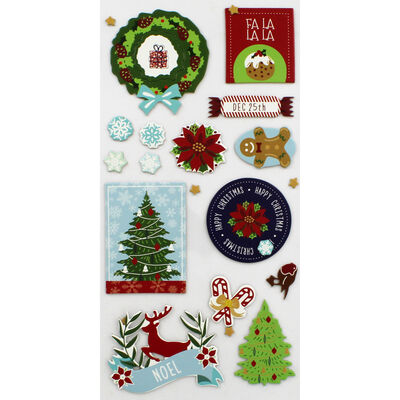 Christmas Icons Thick Christmas Stickers image number 2