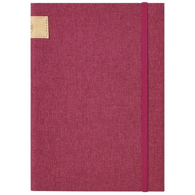 A5 NU Linen Notebook: Plum image number 1