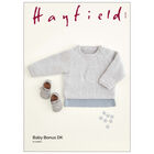 Hayfield Baby Bonus DK: Crescent Moon Sweater Knitting Pattern 5418 image number 1