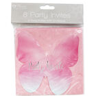 8 Ombre Butterfly Party Invites image number 1