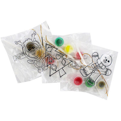Paint Your Own Christmas Suncatcher: Pack of 3 image number 1