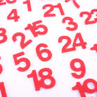 Red Felt Adhesive Advent Numbers - 25 Pack image number 2
