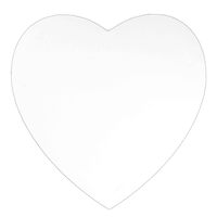 Crawford & Black Heart 40cm Stretched Canvas