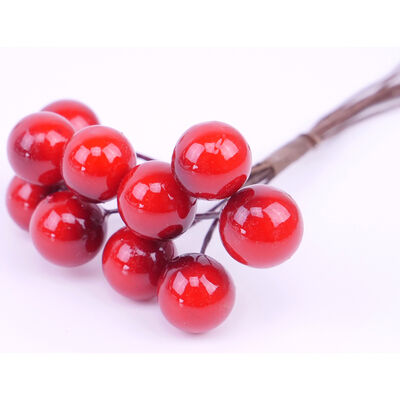 Red Faux Berries - Pack of 10 image number 2