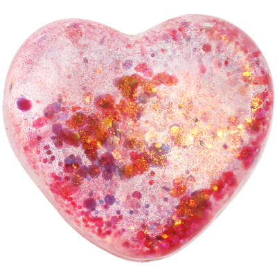 Glitter Heart Squishies: Assorted image number 1