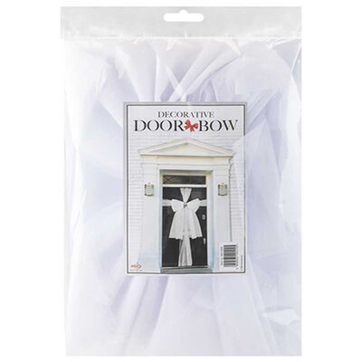 White Decorative Door Bow image number 3