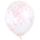 Pink Confetti Balloons - 6 Pack image number 1