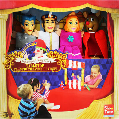 Cinderella Tabletop Plastic Puppets Theatre Playset image number 2