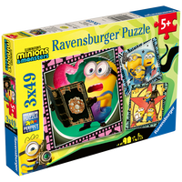 Minions & Monsters 3 x 49 Piece Jigsaw Puzzle Set