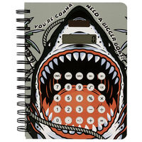 A5 Wiro Calculator Notebook: Shark