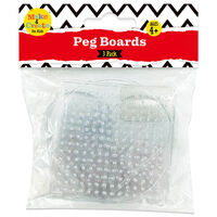 Assorted Picture Bead Pegboards: Pack of 3