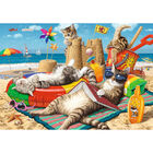 Hidden Shapes Cat Vacation 1000 Piece Jigsaw Puzzle image number 2