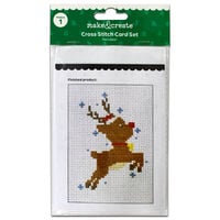 Cross-Stitch Card Making Kit: Reindeer