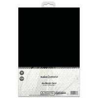 A4 Black Craft Card: Pack of 8