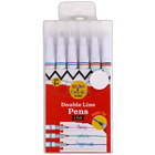 Double Line Pens: Pack of 6 image number 1