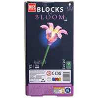 Block Tech Light Up Flower Pink Lily Set