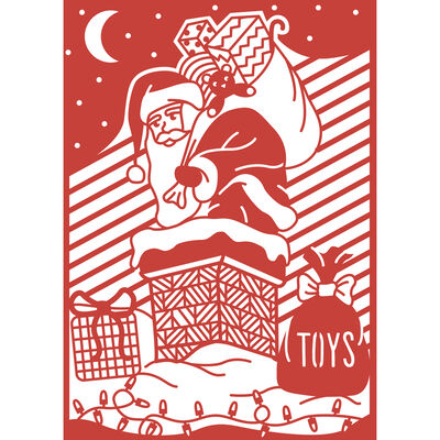 Santa Craft A Card Metal Cutting Die image number 2