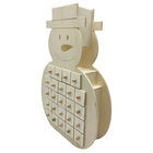 Wooden Snowman Advent Calendar image number 2