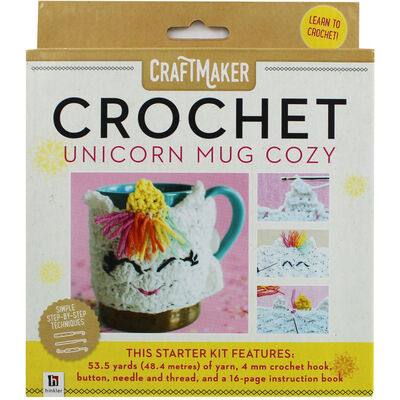 Craftmaker Crochet: Unicorn Mug Cozy image number 1