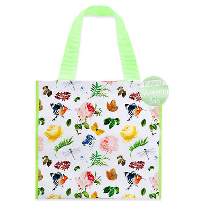 Woven Shopper Bag: Bloom image number 1