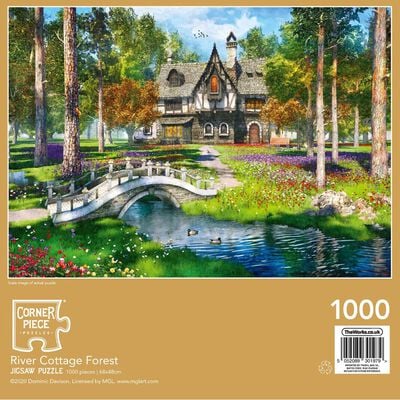 River Cottage Forest 1000 Piece Jigsaw Puzzle image number 3
