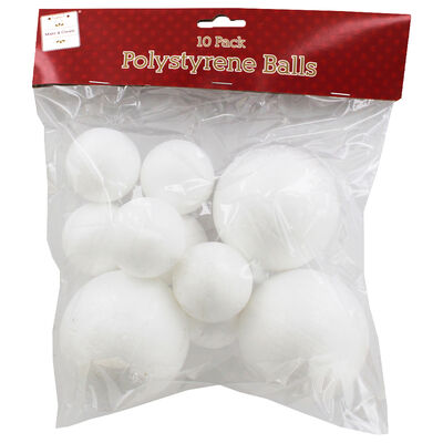 Polystyrene Balls: Pack of 10 image number 1