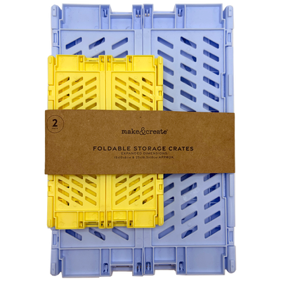 Foldable Storage Crate: Pack of 2 image number 1