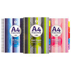 Silvine A4 Striped Project Notebook: Assorted image number 2