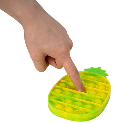 Pineapple Tie Dye Push Popper Fidget Toy: Assorted image number 3