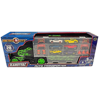 Teamsterz Metro City Medium Car Transporter Truck: Pack of 6