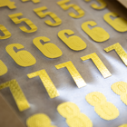 Gold Number Stickers: Pack of 61 image number 2