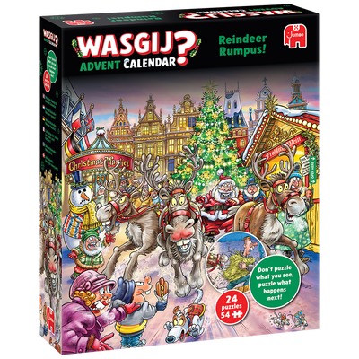 Wasgij Jigsaw Advent Calendar Reindeer Rumpus! image number 1