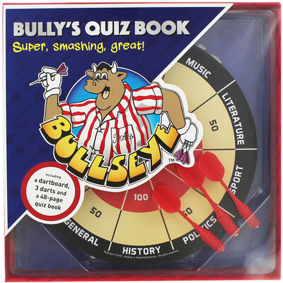 Bullseye Dartboard And Quiz Book Set image number 1
