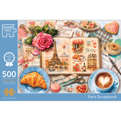 Paris Scrapbook 500 Piece Jigsaw Puzzle image number 1