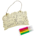 Colour Your Own Easter Wooden Sign image number 2