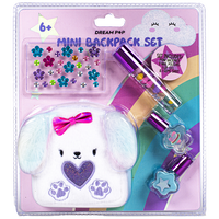 Dream Pop Dog Mini Backpack Lip and Nail Set