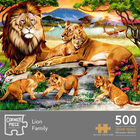 Lion Family 500 Piece Jigsaw Puzzle image number 1