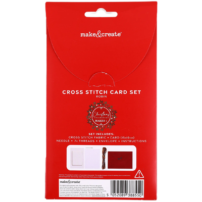 Christmas Robin Cross Stitch Card Set image number 3