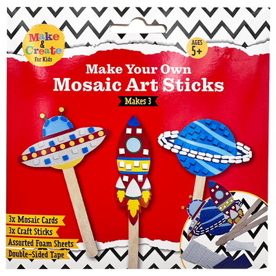 Make Your Own Space Mosaic Art Sticks image number 1