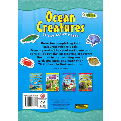 Ocean Creatures Sticker Activity Book image number 4
