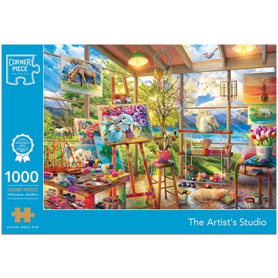 The Artist&rsquo;s Studio 1000 Piece Jigsaw Puzzle image number 1