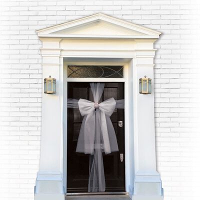 Silver Decorative Door Bow image number 2