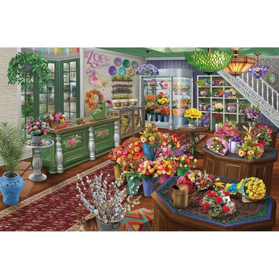 Zoe’s Flower Shop 1000 Piece Jigsaw Puzzle image number 2