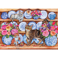 Cats on the Dresser 1000 Piece Jigsaw Puzzle