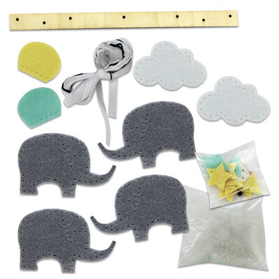 Sew Your Own Hanging Craft Kit: Elephant Mobile image number 2