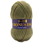 Bonus DK: Olive Green Yarn 100g image number 1