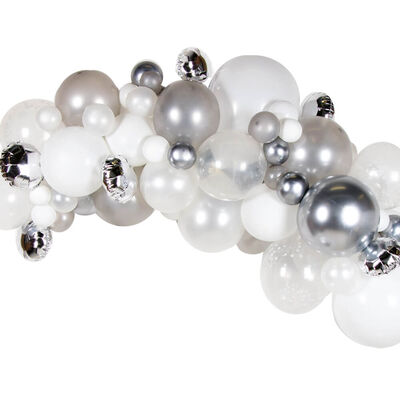 Silver Balloon Arch Garland image number 1