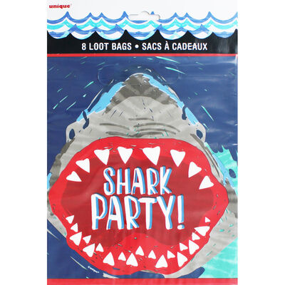 Shark Party Bags - 8 Pack image number 1
